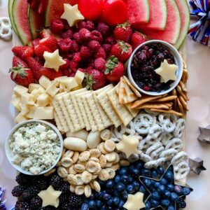 fourth of july cheese-board